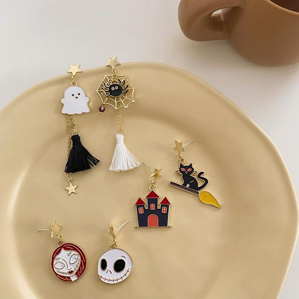 stud halloween earrings ghost castle cartoon small cute spider earclip jewelry girl, Golden;silver
stud halloween earrings ghost castle cartoon small cute spider earclip jewelry girl, Golden;silver