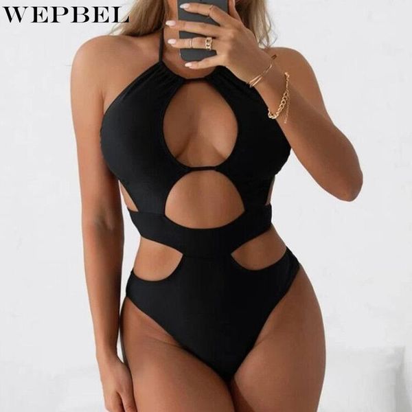 women's swimwear wepbel women hollow out beachwear ladies summer elegant sleeveless halter skinny slim fit bikini, White;black
women's swimwear wepbel women hollow out beachwear ladies summer elegant sleeveless halter skinny slim fit bikini, White;black