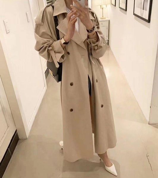 british style mid-length windbreaker for women fashion all-match solid color trench coat double breasted overcoat m127 women's coats, Tan;black
british style mid-length windbreaker for women fashion all-match solid color trench coat double breasted overcoat m127 women's coats, Tan;black