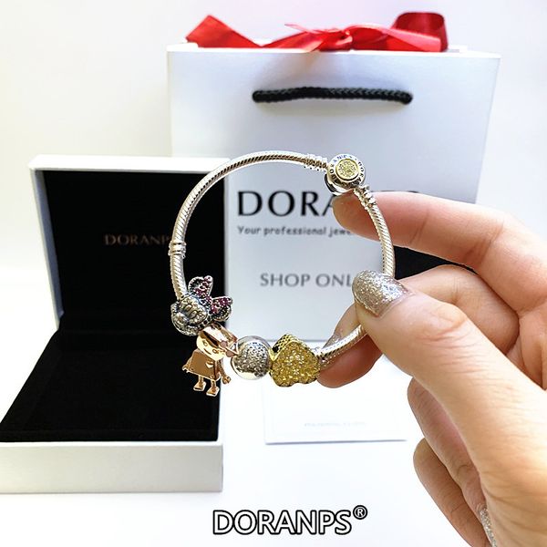 doranps brand jewelry 925 original beads charms bracelets for women charm bracelet snake chain jewelries gifts braclets, Golden;silver
doranps brand jewelry 925 original beads charms bracelets for women charm bracelet snake chain jewelries gifts braclets, Golden;silver
