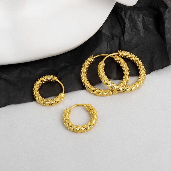 hoop & huggie korean fashion earring for women vintage twist circle earrings gold metal ear ring daily party jewelry accessories kbe123, Golden;silver
hoop & huggie korean fashion earring for women vintage twist circle earrings gold metal ear ring daily party jewelry accessories kbe123, Golden;silver