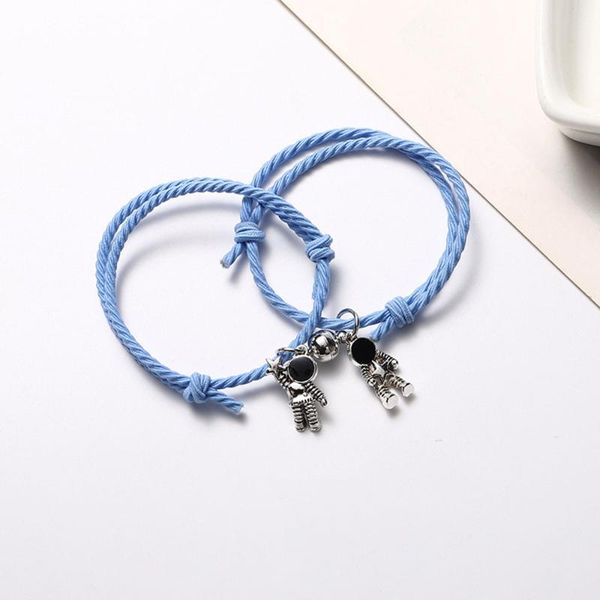 charm bracelets 2pcs magnet attraction bracelet couple friend rope creative valentine's day gifts friendship cute astronaut hair band, Golden;silver
charm bracelets 2pcs magnet attraction bracelet couple friend rope creative valentine's day gifts friendship cute astronaut hair band, Golden;silver