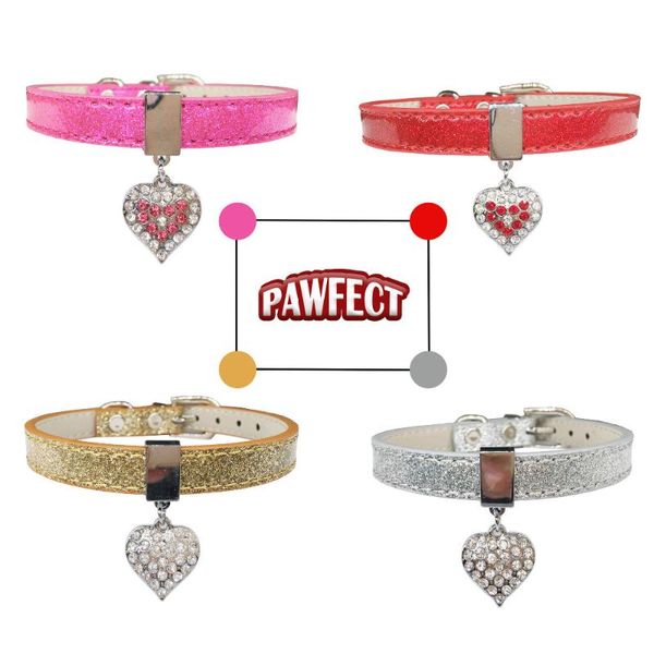 bling rhinestone heart charm dog collar for dogs cat small adjustable pu leather pet puppy necklace product collars & leashes
bling rhinestone heart charm dog collar for dogs cat small adjustable pu leather pet puppy necklace product collars & leashes