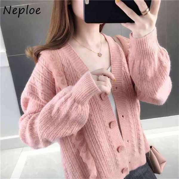 sweater women spring korean style single breasted long sleeve cardigans loose casual v neck coats femme 1e299 210422, White;black
sweater women spring korean style single breasted long sleeve cardigans loose casual v neck coats femme 1e299 210422, White;black