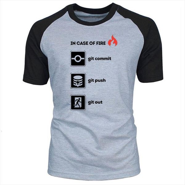summer 100% cotton quality men funny o neck programmer in case of fire git commit push out graphic t, White;black
summer 100% cotton quality men funny o neck programmer in case of fire git commit push out graphic t, White;black