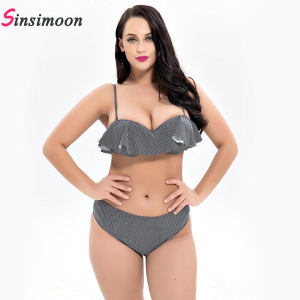 women's swimwear 2021 plus size bikini set est swimsuit for summer women female flounced mid waist large breast maillot de bain, White;black
women's swimwear 2021 plus size bikini set est swimsuit for summer women female flounced mid waist large breast maillot de bain, White;black