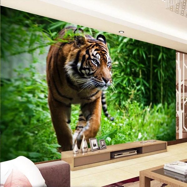 custom po self adhesive wallpaper 3d stereo tiger forest green tree murals wallpapers living room tv backdrop home decor
custom po self adhesive wallpaper 3d stereo tiger forest green tree murals wallpapers living room tv backdrop home decor