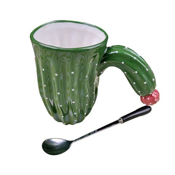 ceramic mug with cactus appearance modern art design irregular cup spoon enclosed for home office 430ml pld mugs
ceramic mug with cactus appearance modern art design irregular cup spoon enclosed for home office 430ml pld mugs