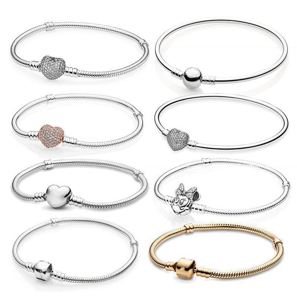 charm bracelets lr pan snake bangle bracelet for jewelry making women's white silver plated blanks fit charms beads diy 2021 trend, Golden;silver
charm bracelets lr pan snake bangle bracelet for jewelry making women's white silver plated blanks fit charms beads diy 2021 trend, Golden;silver
