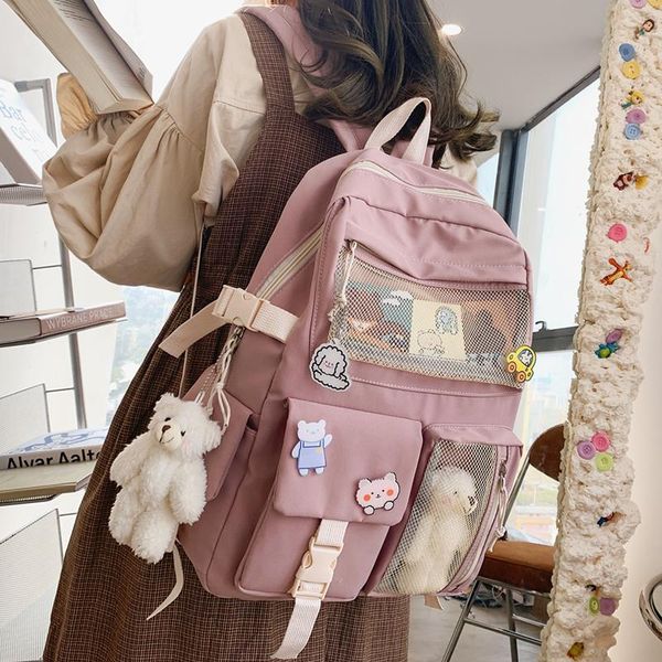 waterproof nylon women backpack fashion cute bear kawaii rucksack teenage girl college schoolbag female student bookbag school bags
waterproof nylon women backpack fashion cute bear kawaii rucksack teenage girl college schoolbag female student bookbag school bags