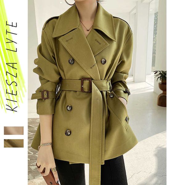 women trench coat vintage british sytle classic elegant double breasted office ladies female outwear 210608, Tan;black
women trench coat vintage british sytle classic elegant double breasted office ladies female outwear 210608, Tan;black