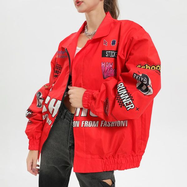 women's jackets 2021 womens coats and summer high street hip hop baseball uniforms casual coat loose stitching jacket, Black;brown
women's jackets 2021 womens coats and summer high street hip hop baseball uniforms casual coat loose stitching jacket, Black;brown