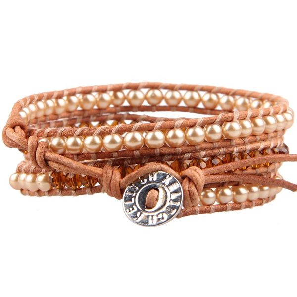 tennis kelitch pearl crystal 4mm beads bracelets for women elegant cuff leather strand wrap bracelet trendy jewelry decorations girls, Golden;silver
tennis kelitch pearl crystal 4mm beads bracelets for women elegant cuff leather strand wrap bracelet trendy jewelry decorations girls, Golden;silver