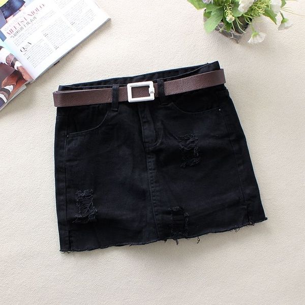 skirt scratched women's holes denim thin summer fallow mujer balck solid mid-waistline skirt casual pencil jeans mini skirts, Black
skirt scratched women's holes denim thin summer fallow mujer balck solid mid-waistline skirt casual pencil jeans mini skirts, Black