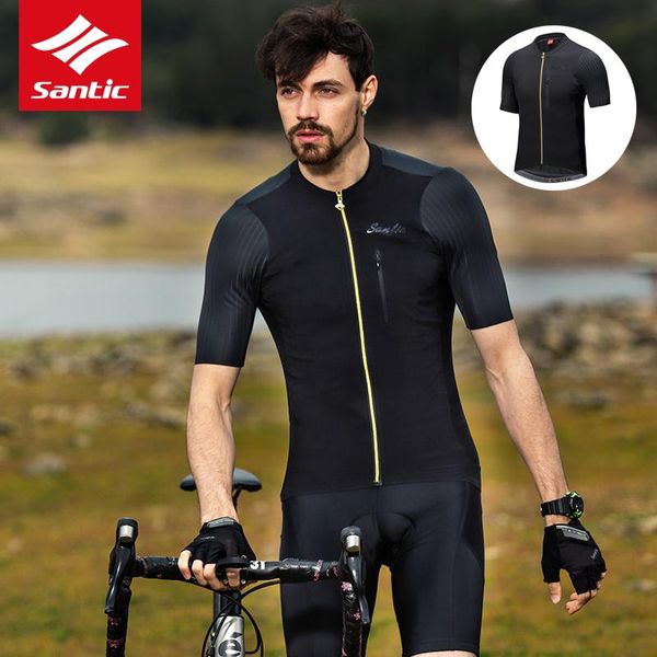 racing jackets santic men cycling jersey seamless cuff imported fabric cuffs short sleeve pro fit quick dry breathable bike bicycle clothes, Black;red
racing jackets santic men cycling jersey seamless cuff imported fabric cuffs short sleeve pro fit quick dry breathable bike bicycle clothes, Black;red