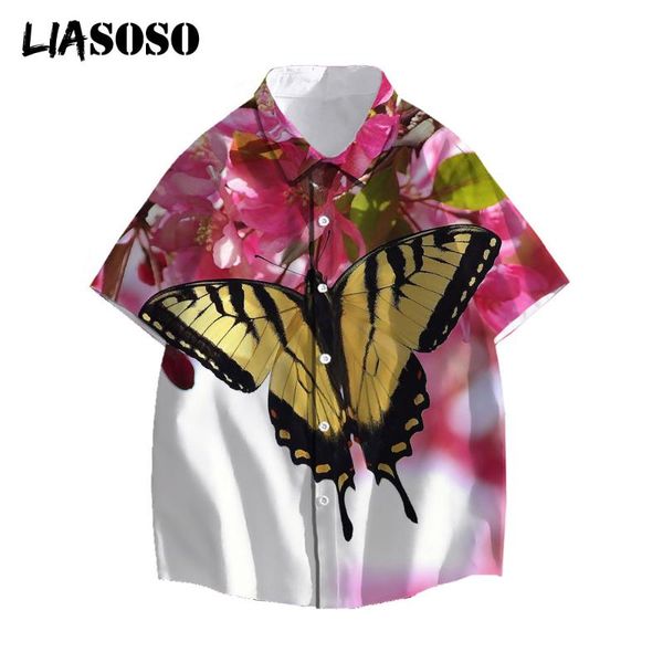 men's casual shirts liasoso summer men women fashion animal butterfly short-sleeve beach holiday streetwear daisy 3d print top, White;black
men's casual shirts liasoso summer men women fashion animal butterfly short-sleeve beach holiday streetwear daisy 3d print top, White;black