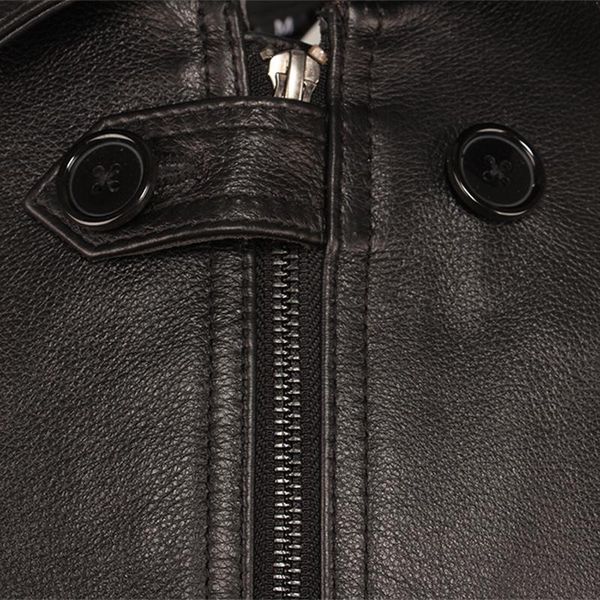men's leather & faux men jacket soft cow skin flight a2 bomber genuine coat pilot clothing autumn m215, Black
men's leather & faux men jacket soft cow skin flight a2 bomber genuine coat pilot clothing autumn m215, Black