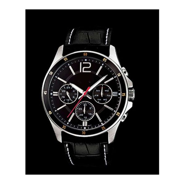 watch men's business trend student leisure sports quartz three eyes, Slivery;brown
watch men's business trend student leisure sports quartz three eyes, Slivery;brown
