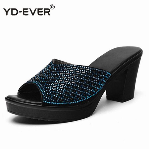 slippers women slipper's ladies summer shoes 8cm high heels platform fashion rhinestone non-slip, Black
slippers women slipper's ladies summer shoes 8cm high heels platform fashion rhinestone non-slip, Black