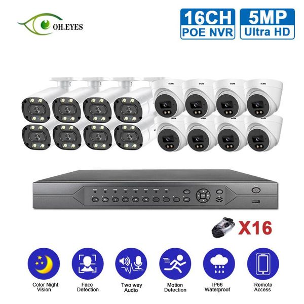 wireless camera kits h.265+ 16ch 5mp poe nvr kit hd color night vision cctv security system two way audio video surveillance set
wireless camera kits h.265+ 16ch 5mp poe nvr kit hd color night vision cctv security system two way audio video surveillance set
