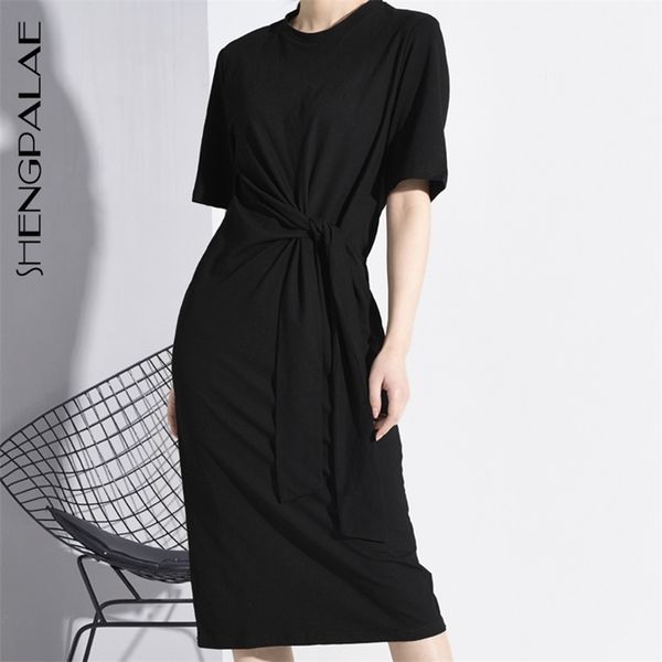 summer women's high waist belts round neck short sleeves pullover elastic mid calf length dress female fn452 210427, Black;gray
summer women's high waist belts round neck short sleeves pullover elastic mid calf length dress female fn452 210427, Black;gray