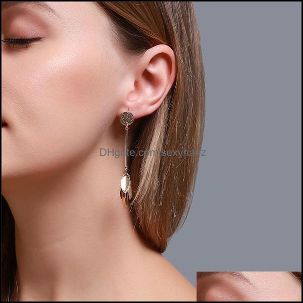 dangle & chandelier earrings jewelry long frosted leaf women business style tassel ear drop european alloy leaves circle pendant earring aes, Silver
dangle & chandelier earrings jewelry long frosted leaf women business style tassel ear drop european alloy leaves circle pendant earring aes, Silver