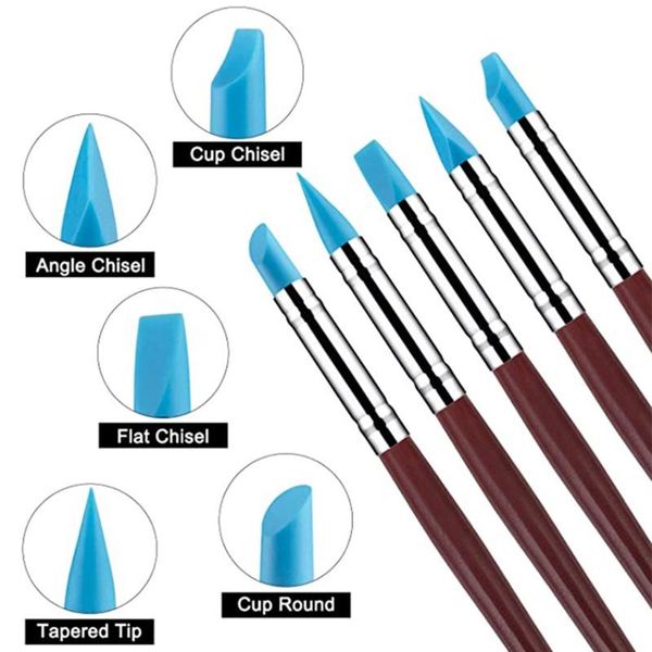 gift sets 10pcs silicone clay sculpting tool, way modeling dotting tool & 5 size colo molb
gift sets 10pcs silicone clay sculpting tool, way modeling dotting tool & 5 size colo molb