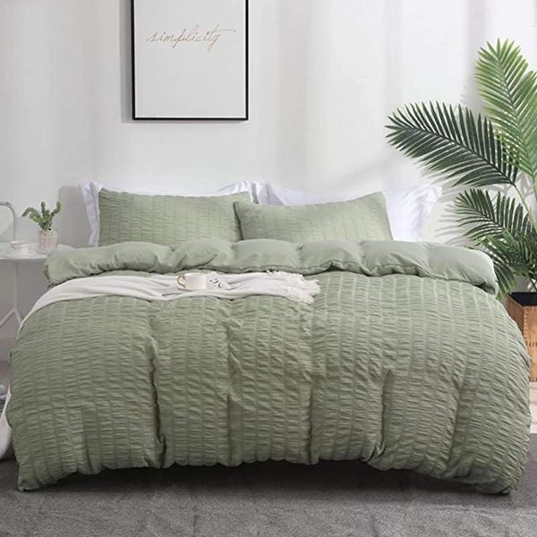bedding sets bedroom green quilt cover oversized 2-3 piece seersucker soft washed microfiber with zipper corner tie
bedding sets bedroom green quilt cover oversized 2-3 piece seersucker soft washed microfiber with zipper corner tie