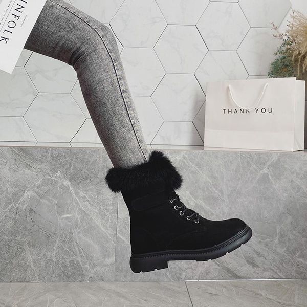 boots 2021 winter snow women suede leather flat platform mid-calf ladies shoes plush fur warm 34-43, Black
boots 2021 winter snow women suede leather flat platform mid-calf ladies shoes plush fur warm 34-43, Black