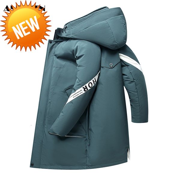 anszktn new fashion winter 90% white duck down jacket men thicken outwear waterproof long coat overcoat, Black
anszktn new fashion winter 90% white duck down jacket men thicken outwear waterproof long coat overcoat, Black