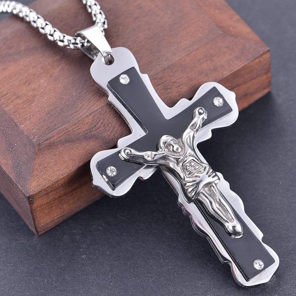 pendant necklaces bible silver color jesus cross stainless steel pendants byzantine long chain necklace for men jewelry
pendant necklaces bible silver color jesus cross stainless steel pendants byzantine long chain necklace for men jewelry