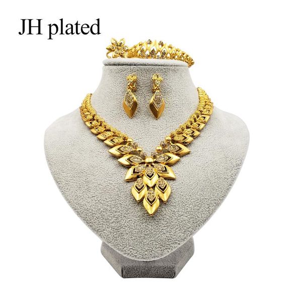 Earrings & Necklace JHplated 2021 Nigeria Dubai Fashion Gold Color Jewelry Sets African Wedding Gifts Party Women Ornament Ring, Silver
Earrings & Necklace JHplated 2021 Nigeria Dubai Fashion Gold Color Jewelry Sets African Wedding Gifts Party Women Ornament Ring, Silver