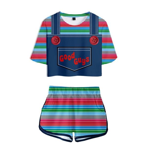 men's t-shirts cool print horror movie girls crop sport suit girl seed of chucky 3d shorts and ghost doll women two piece sets, White;black
men's t-shirts cool print horror movie girls crop sport suit girl seed of chucky 3d shorts and ghost doll women two piece sets, White;black