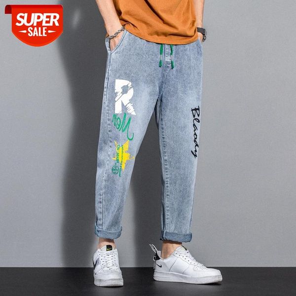 jeans men's loose straight nine-point trousers graffiti casual men and women #k91s, Blue
jeans men's loose straight nine-point trousers graffiti casual men and women #k91s, Blue