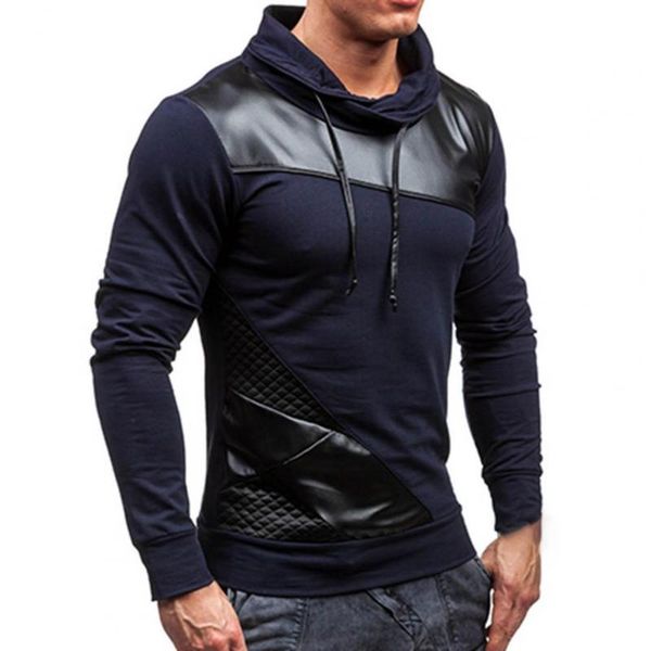 men's sweaters men sweatshirt autumn high collar contrast colors drawstring skin-friendly spring male trendy, White;black
men's sweaters men sweatshirt autumn high collar contrast colors drawstring skin-friendly spring male trendy, White;black