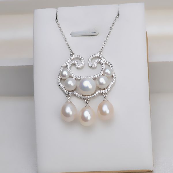 s925 silver children's multi bead safety lock necklace women's pendant clavicle chain pearl empty support accessories 1345
s925 silver children's multi bead safety lock necklace women's pendant clavicle chain pearl empty support accessories 1345