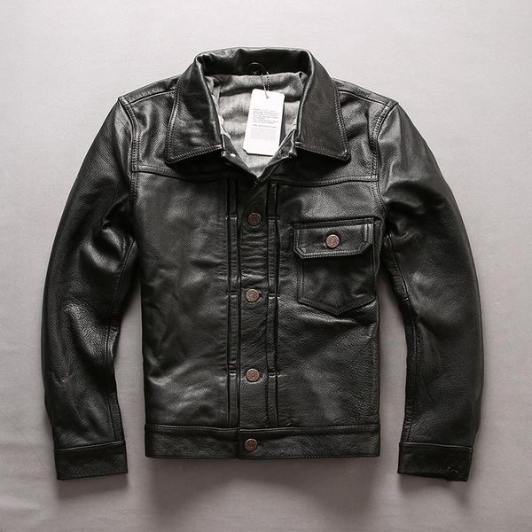 men's leather & faux 2021 single breasted cow jacket with pocket black casual coat men shory autumn for male
men's leather & faux 2021 single breasted cow jacket with pocket black casual coat men shory autumn for male