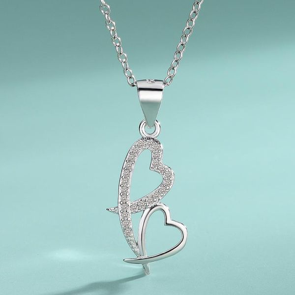 chains s925 sterling silver asymmetry double love heart shape necklace heart-shaped simplicity fashion jewelry pendant
chains s925 sterling silver asymmetry double love heart shape necklace heart-shaped simplicity fashion jewelry pendant