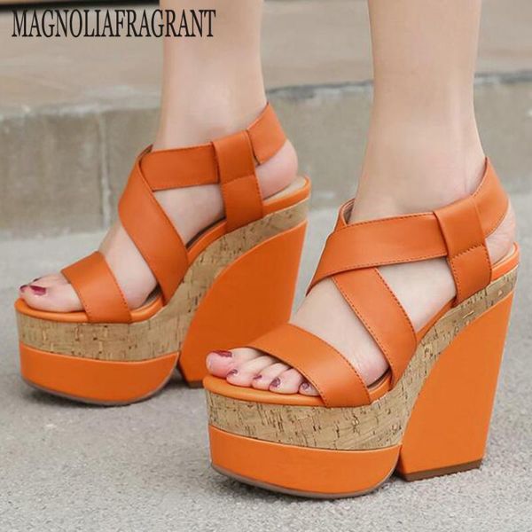 dress shoes summer sandals female slope leather cross bandage roman fashion platform sandalia feminina hy589, Black
dress shoes summer sandals female slope leather cross bandage roman fashion platform sandalia feminina hy589, Black