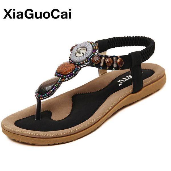 bohemia women sandals summer plus size ladies flip-flops flat women's shoes vintage beaded beach thongs high quality, Black
bohemia women sandals summer plus size ladies flip-flops flat women's shoes vintage beaded beach thongs high quality, Black