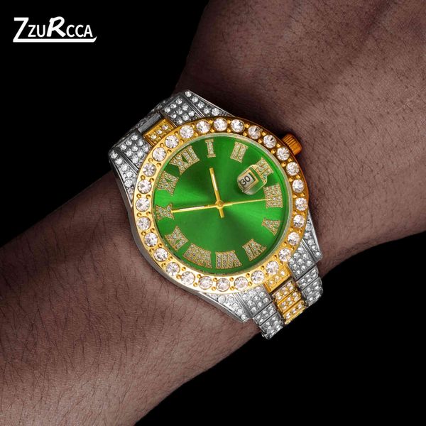 luxury iced out for brand new full diamond aaa cz quartz men watch waterproof hip hop male clock relogio masculino, Slivery;brown
luxury iced out for brand new full diamond aaa cz quartz men watch waterproof hip hop male clock relogio masculino, Slivery;brown