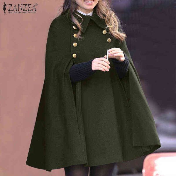 zanzea oversize autumn women solid ponchos jackets casual double breasted capes coats fashion loose outwear cloak winbreaker h1123, Blue;gray
zanzea oversize autumn women solid ponchos jackets casual double breasted capes coats fashion loose outwear cloak winbreaker h1123, Blue;gray