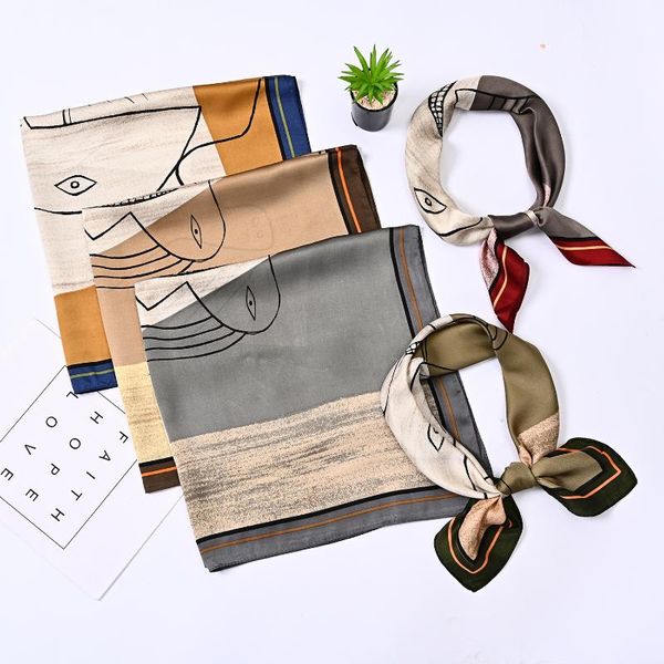 scarves contrasting color headband geometric abstract printing small square scarf ladies decorative bandana winter silk, Blue;gray
scarves contrasting color headband geometric abstract printing small square scarf ladies decorative bandana winter silk, Blue;gray