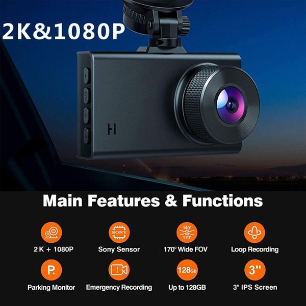 3" car dvr camera 2k&1080p full hd video recorder dashcam wdr rear view dual lens dash cam night vision cycle recording dvrs
3" car dvr camera 2k&1080p full hd video recorder dashcam wdr rear view dual lens dash cam night vision cycle recording dvrs
