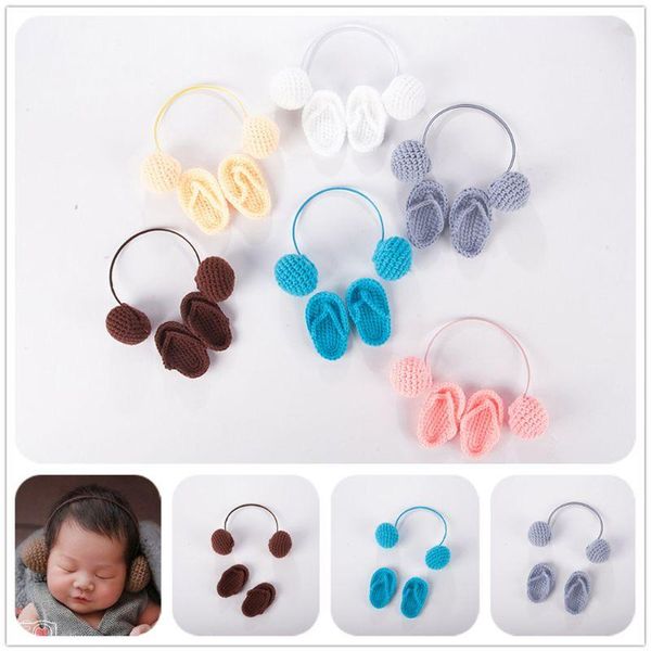 born pography props hand crochet baby slippers +headset set po shoes accessories caps & hats, Yellow
born pography props hand crochet baby slippers +headset set po shoes accessories caps & hats, Yellow
