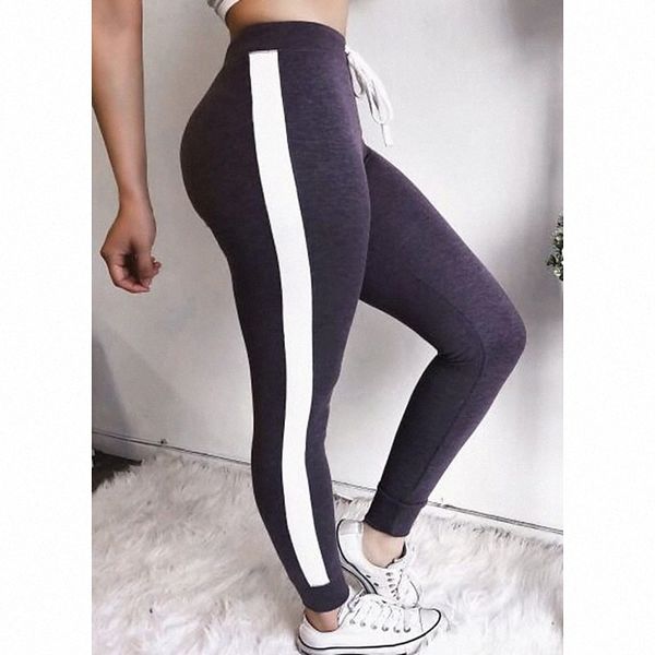 women's casual / sporty athleisure leggings side stripe elastic drawstring design ankle-length pants leisure sports weekend micro-elast, Black
women's casual / sporty athleisure leggings side stripe elastic drawstring design ankle-length pants leisure sports weekend micro-elast, Black