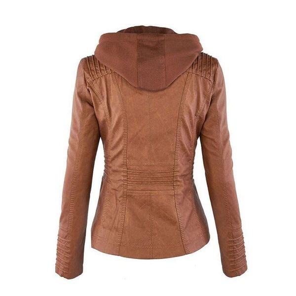 women's leather & faux wsyore plus size jacket women autumn and winter hooded long-sleeve slim s woman's coat ns692 1huy, Black
women's leather & faux wsyore plus size jacket women autumn and winter hooded long-sleeve slim s woman's coat ns692 1huy, Black