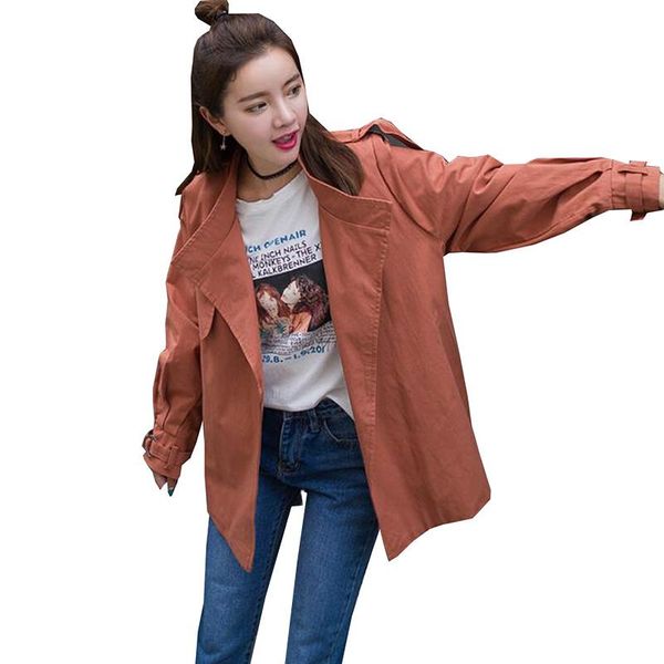 women's trench coats 2021 spring autumn elegant coat casual plus size long sleeve outerwear female windbreaker high quality, Tan;black
women's trench coats 2021 spring autumn elegant coat casual plus size long sleeve outerwear female windbreaker high quality, Tan;black