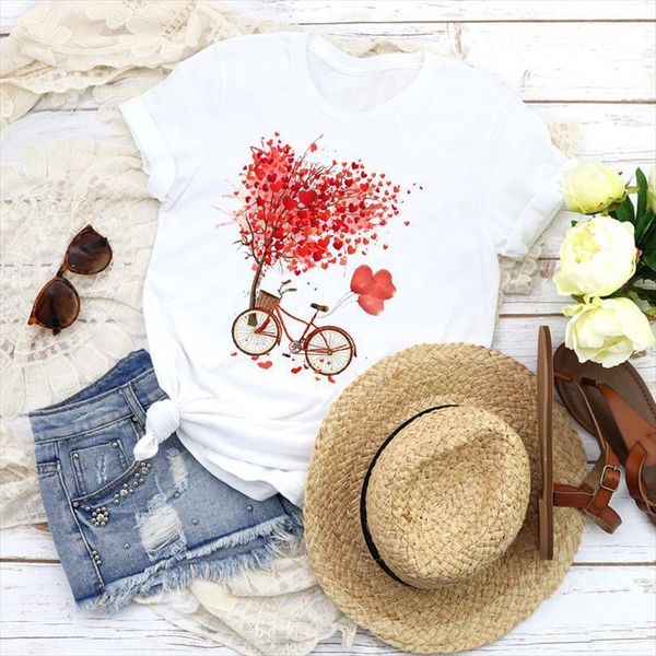 and women graphic love men t shirts floral valentine print tees clothing female womens cartoon fashion short sleeve, White;black
and women graphic love men t shirts floral valentine print tees clothing female womens cartoon fashion short sleeve, White;black