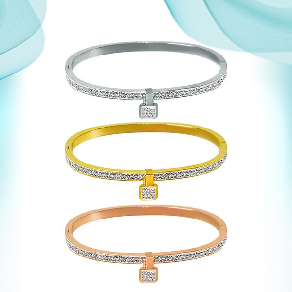 women's fashion charm lovely bangle gold silver color natural stones lock hidden buckle bracelets mud drill diamond stainless steel ban, Black
women's fashion charm lovely bangle gold silver color natural stones lock hidden buckle bracelets mud drill diamond stainless steel ban, Black